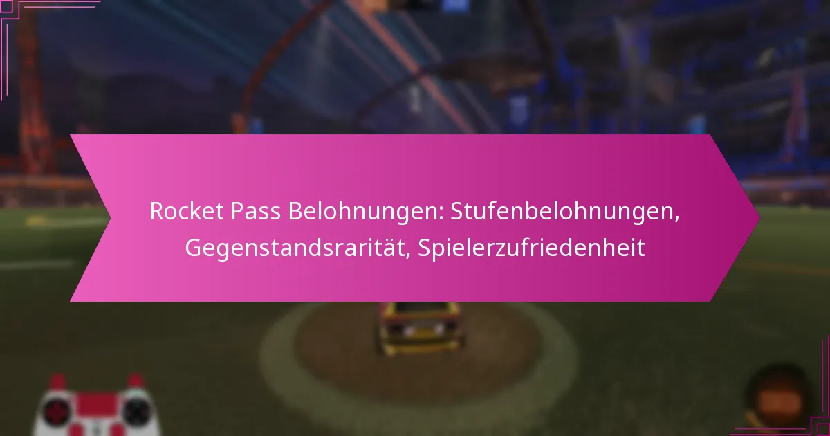 Read more about the article Rocket Pass Belohnungen: Stufenbelohnungen, Gegenstandsrarität, Spielerzufriedenheit