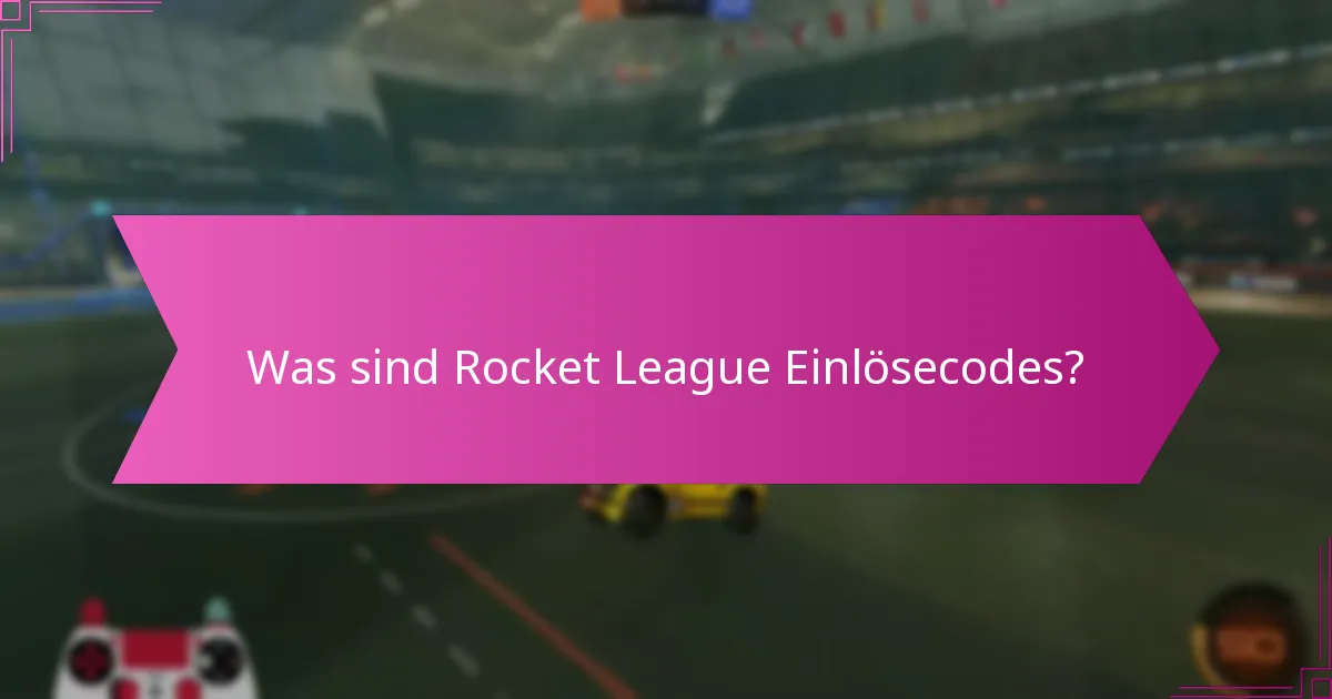 Wie löse ich Rocket League Codes im Spiel ein?